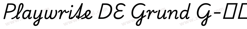 Playwrite DE Grund G字体转换